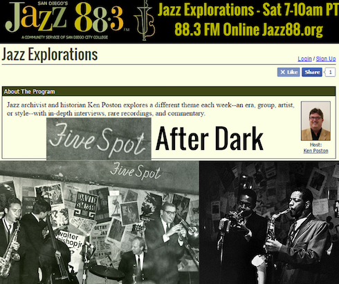 Five Spot After Dark - Jazz Explorations With Ken Poston - KSDS San Diego's Jazz 88.3