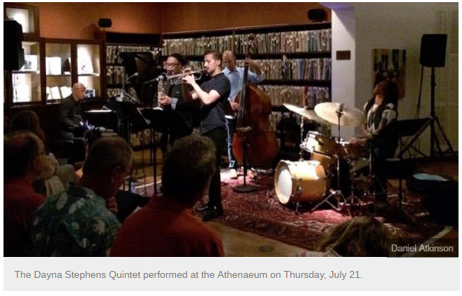 Dayna Stephens Quintet at La Jolla Athenaeum - NBCSanDiego SoundDiego photo by Daniel Atkinson