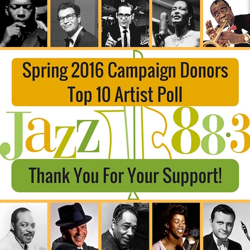 Top 10 Artist Poll - Jazz 88.3 2016 Spring Membership Campaign