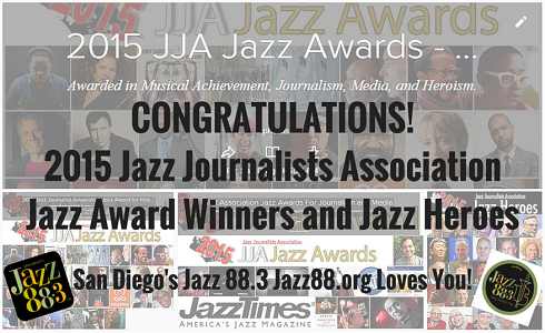 2015 Jazz Journalists Association Jazz Award Winners and Jazz Heroes