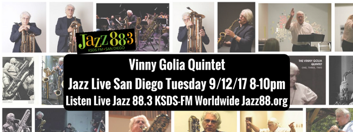 Vinny Golia Quintet at Jazz Live San Diego - Tuesday, September 12, 2017 on Jazz 88.3 KSDS San Diego Jazz88.org